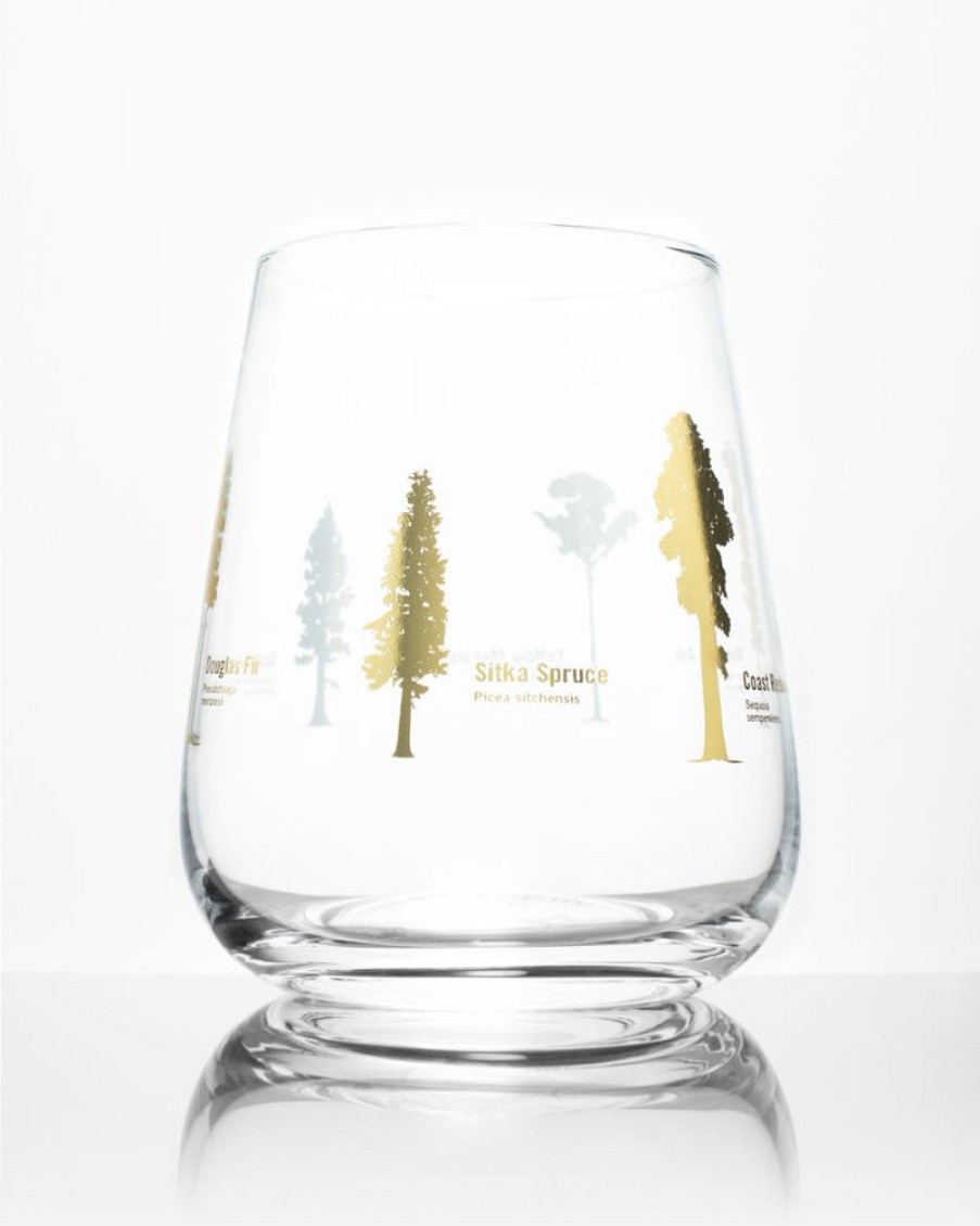 Kitchen + Bar Cognitive Surplus | Forest Giants Wine Glass - Tall Trees | Cognitive Surplus