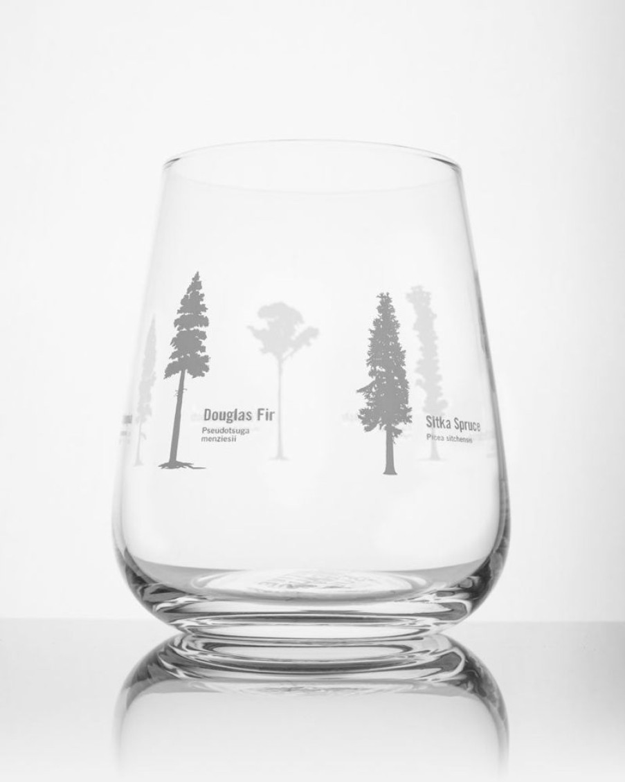 Kitchen + Bar Cognitive Surplus | Forest Giants Wine Glass - Tall Trees | Cognitive Surplus