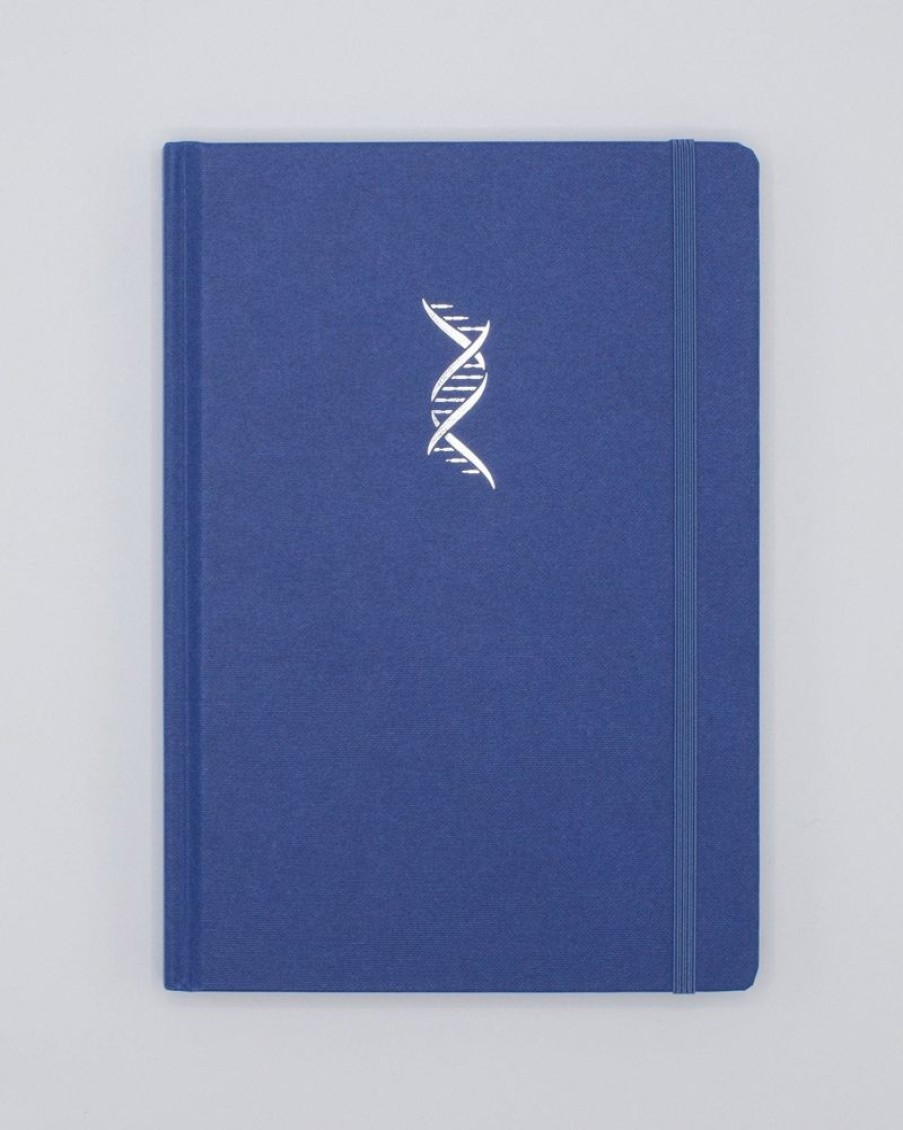 Notebooks Cognitive Surplus | Genetics & Dna A5 Hardcover Notebook - Dotted Lines Tech Blue