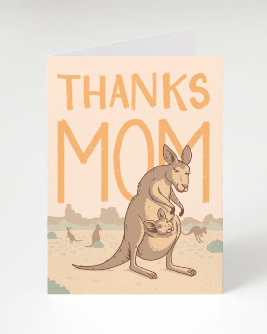 Stationery Cognitive Surplus | Thanks Mom! Kangaroo Card - Mother'S Day Card | Cognitive Surplus