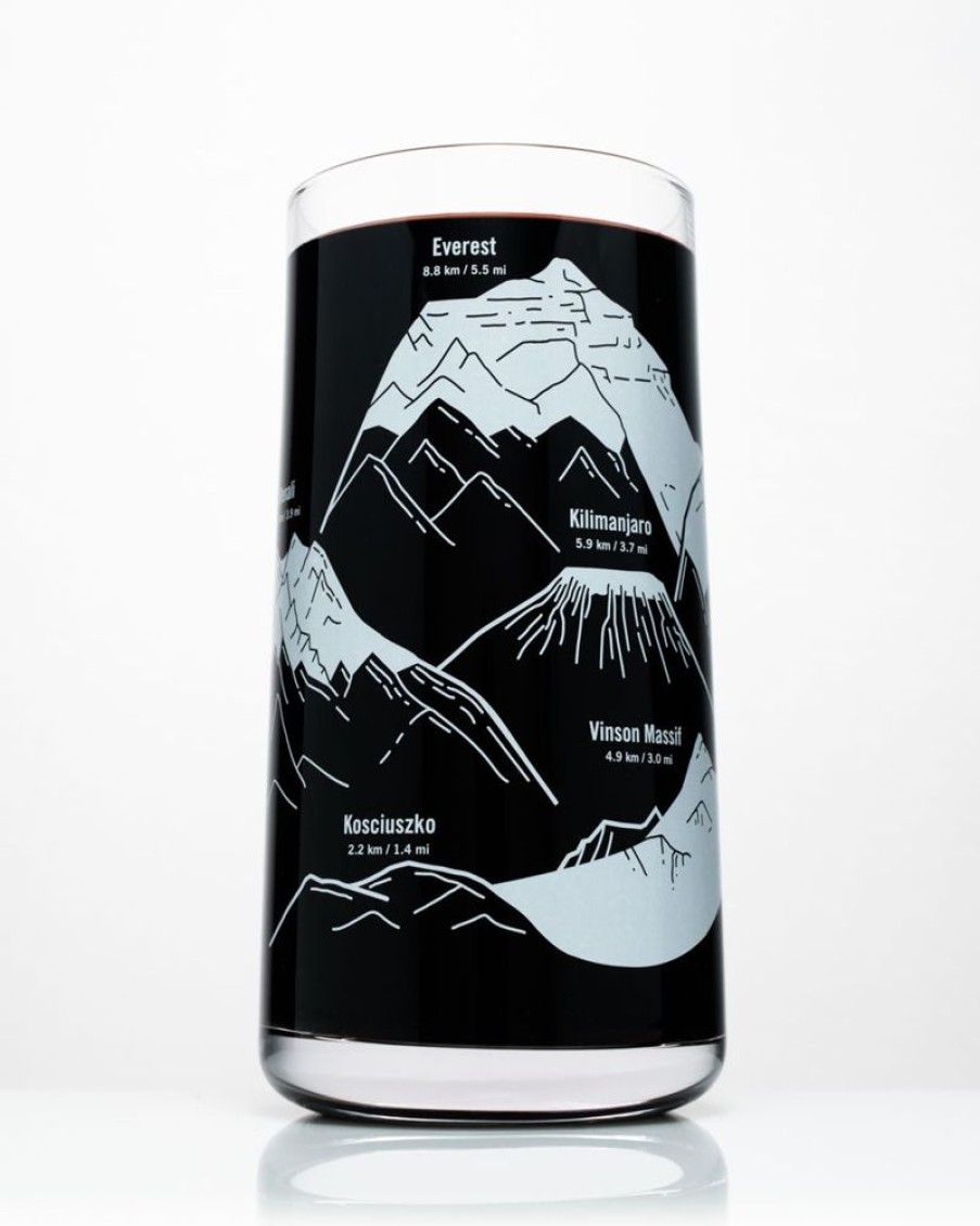 Kitchen + Bar Cognitive Surplus | Mountain Peaks Of The World Drinking Glass | Cognitive Surplus