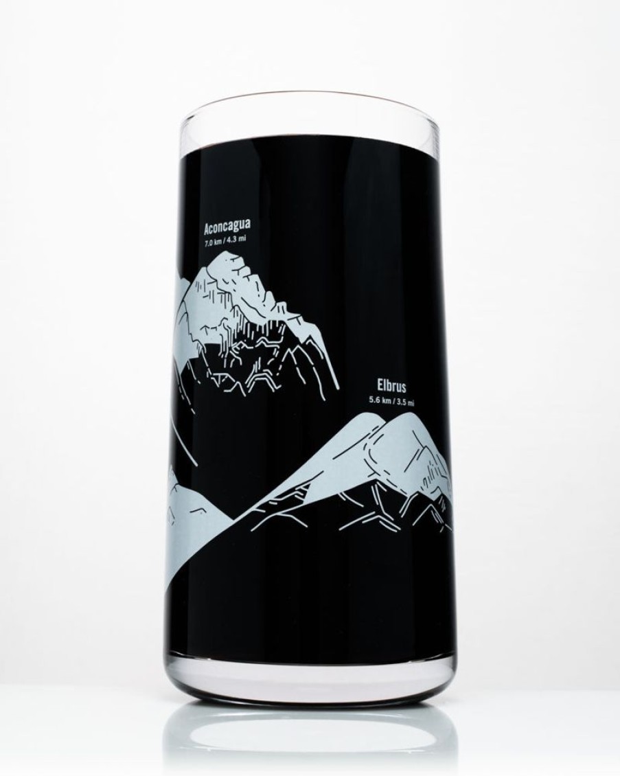 Kitchen + Bar Cognitive Surplus | Mountain Peaks Of The World Drinking Glass | Cognitive Surplus