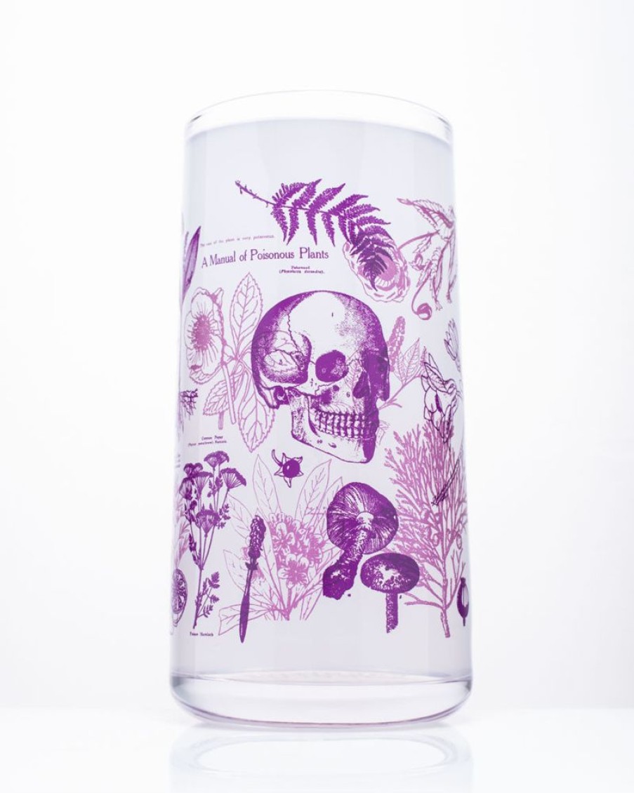 Kitchen + Bar Cognitive Surplus | Poisonous Plants Drinking Glass Tumbler Glass | Cognitive Surplus