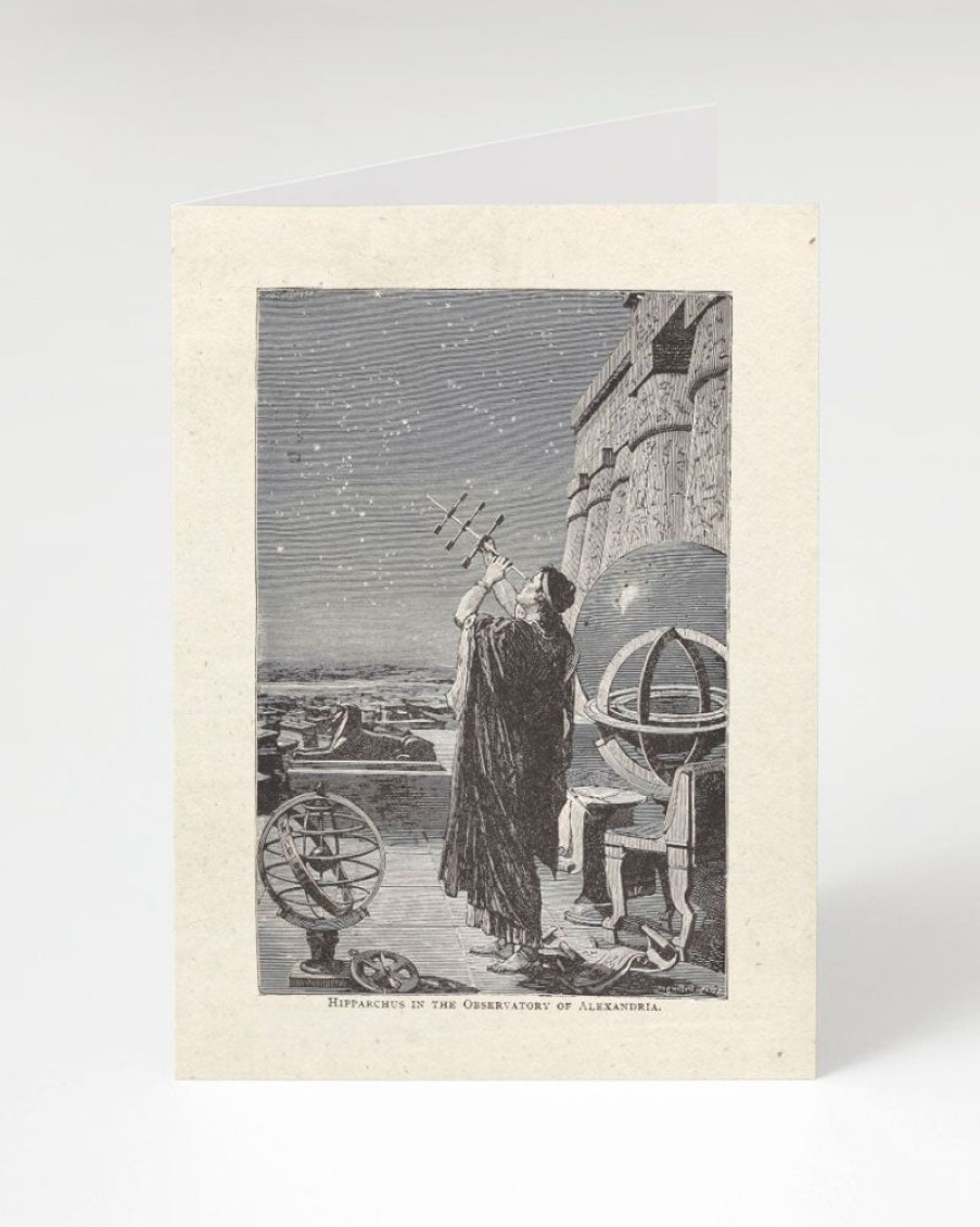 Stationery Cognitive Surplus | Hipparchus In The Observatory Greeting Card - Astronomy Stationery