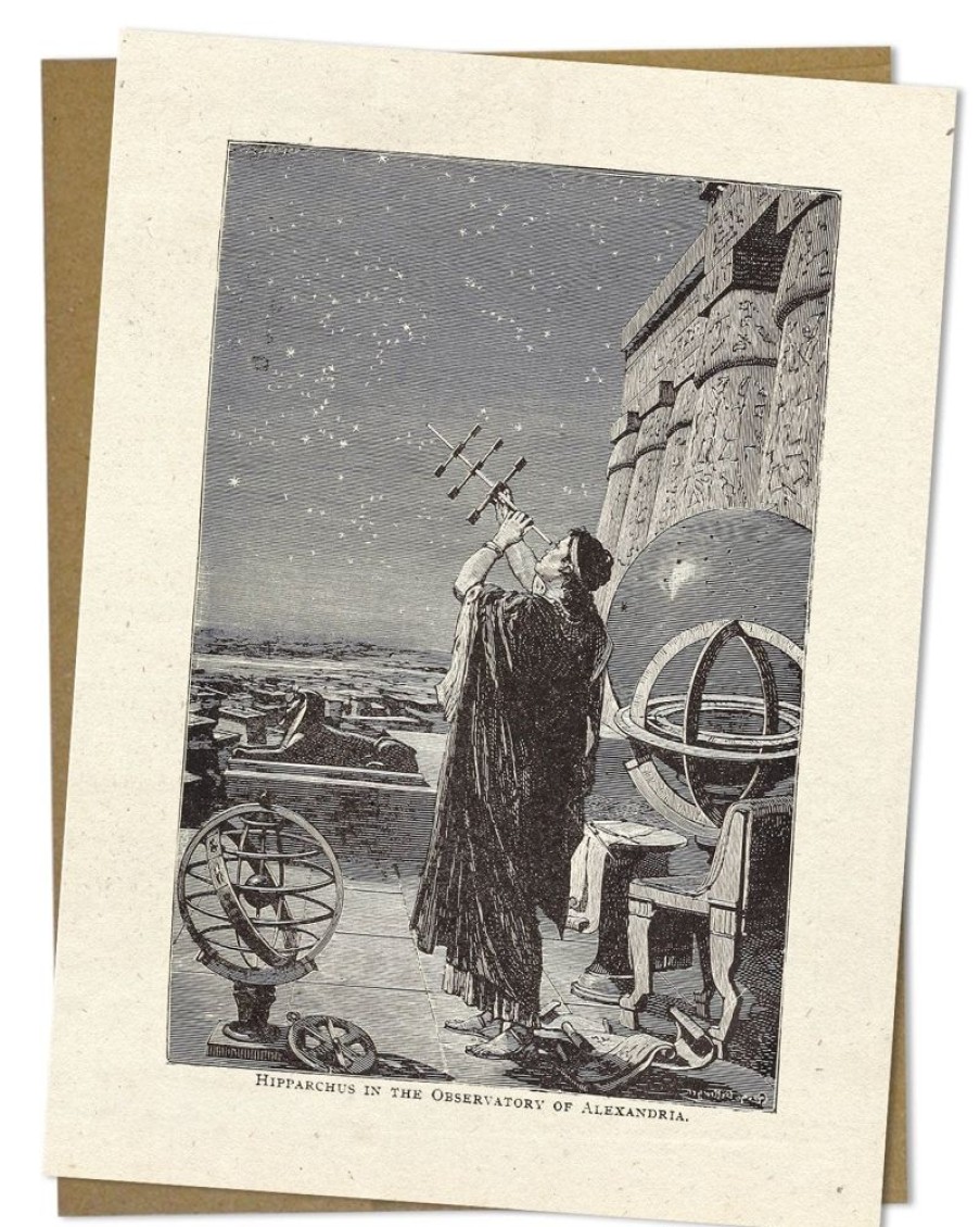 Stationery Cognitive Surplus | Hipparchus In The Observatory Greeting Card - Astronomy Stationery