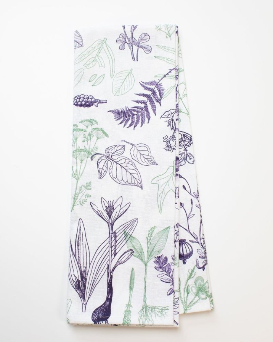 Home Cognitive Surplus | Poisonous Plants Printed Tea Towel | Cognitive Surplus