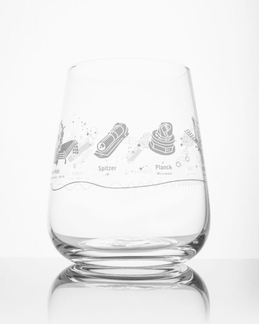 Kitchen + Bar Cognitive Surplus | Space Telescopes Wine Glass - Astronomy Gift | Cognitive Surplus