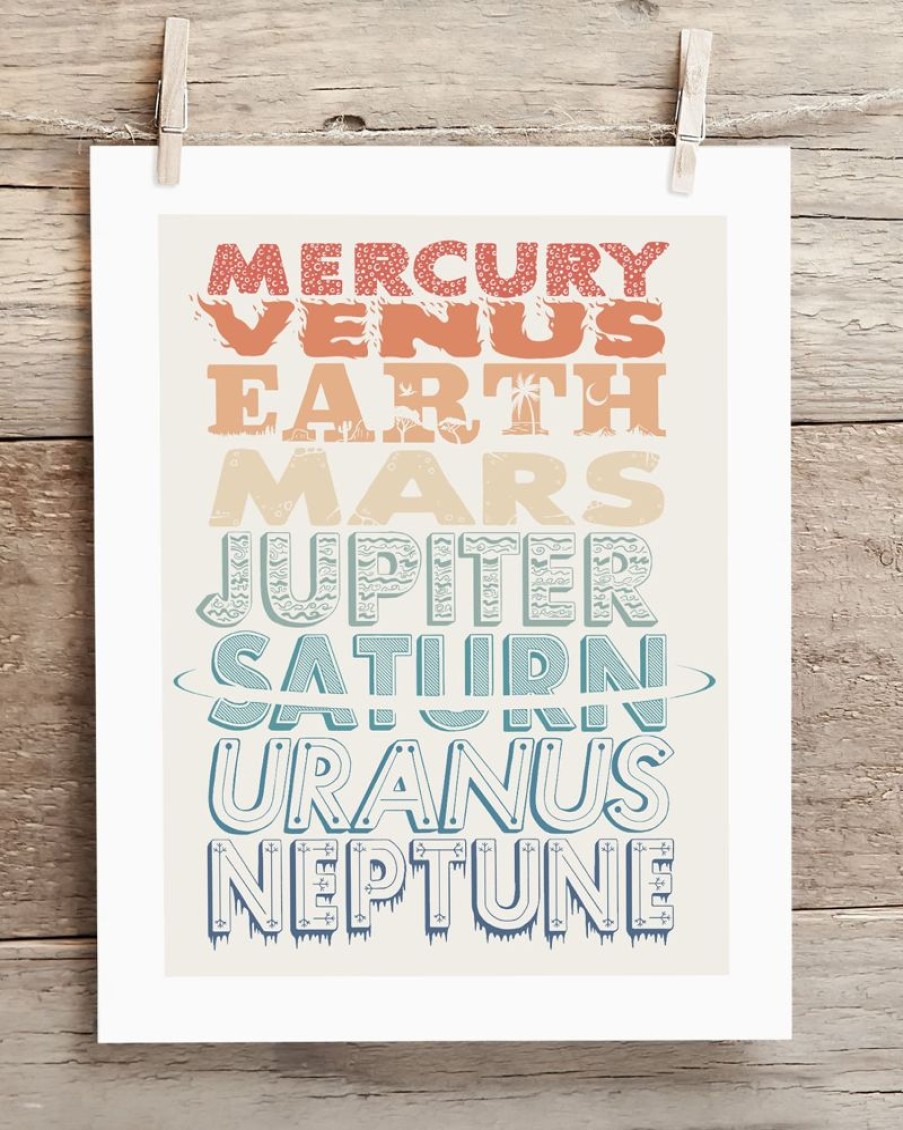 Wall Art Cognitive Surplus | The Planets Museum Print