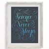 Wall Art Cognitive Surplus | Science Never Sleeps Museum Print