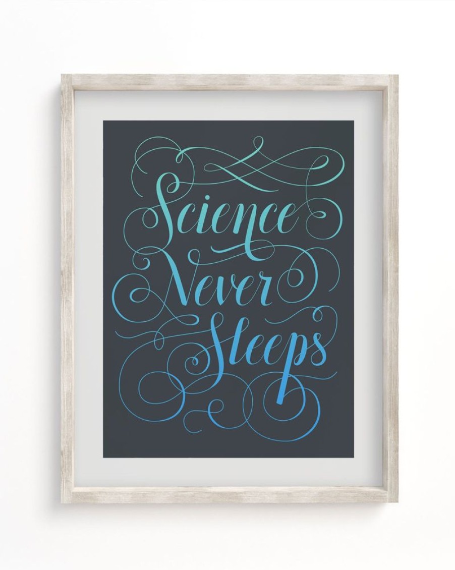 Wall Art Cognitive Surplus | Science Never Sleeps Museum Print