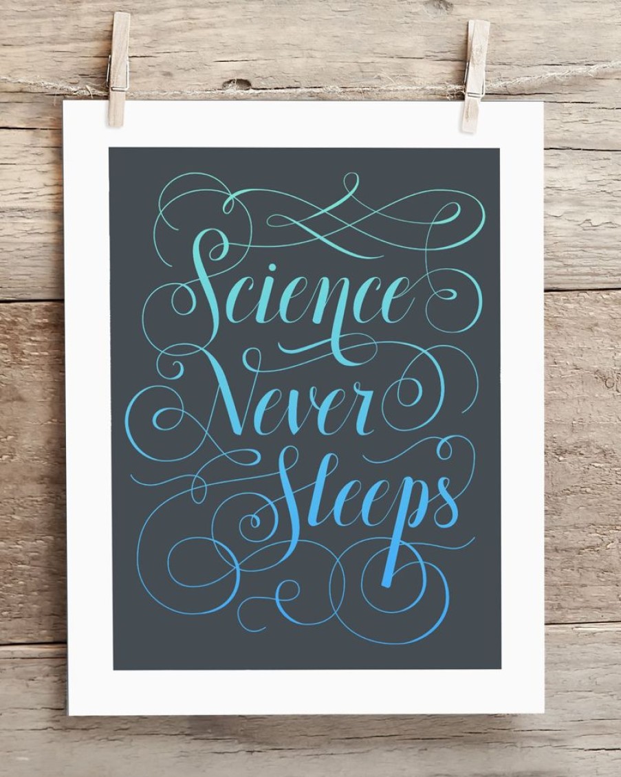 Wall Art Cognitive Surplus | Science Never Sleeps Museum Print