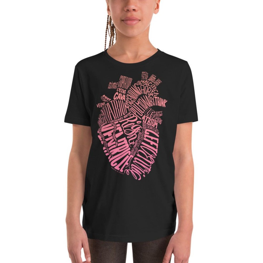 Apparel Cognitive Surplus | Typographic Heart Youth Graphic Tee