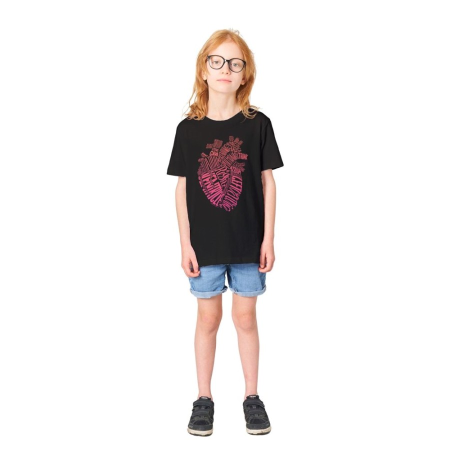 Apparel Cognitive Surplus | Typographic Heart Youth Graphic Tee