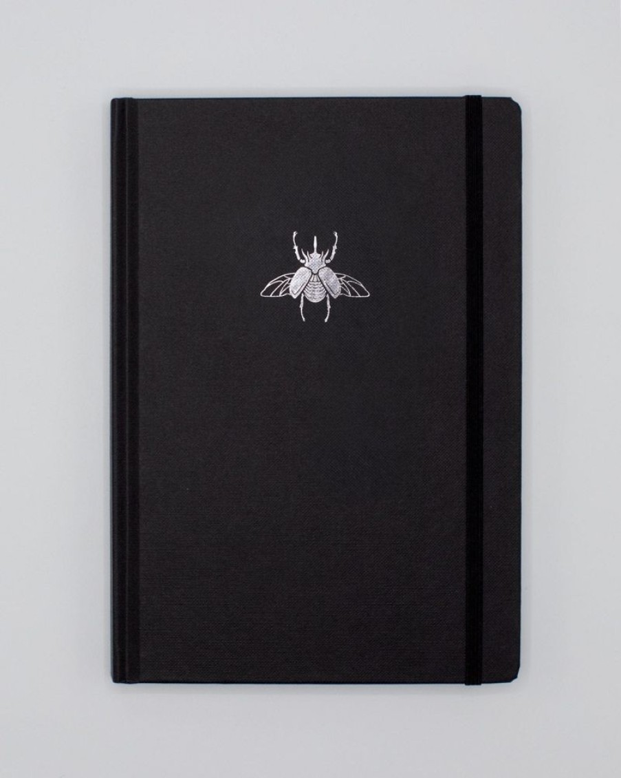 Notebooks Cognitive Surplus | Scarab Beetle Insect A5 Hardcover Notebook - Dotted Lines | Cognitive Surplus