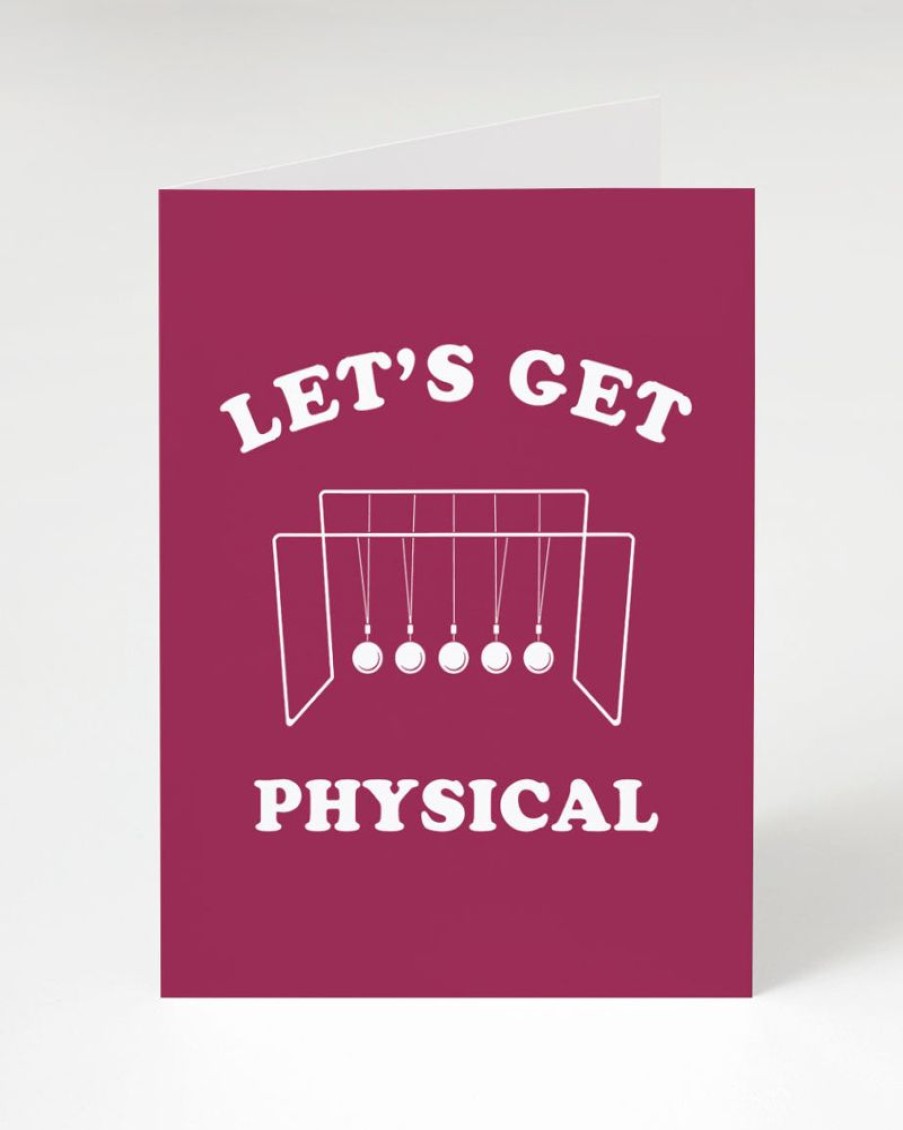 Stationery Cognitive Surplus | Let'S Get Physical Physics Card - Valentine Card | Cognitive Surplus