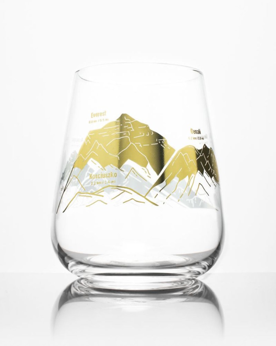 Kitchen + Bar Cognitive Surplus | Mountain Peaks Of The World Wine Glass | Cognitive Surplus