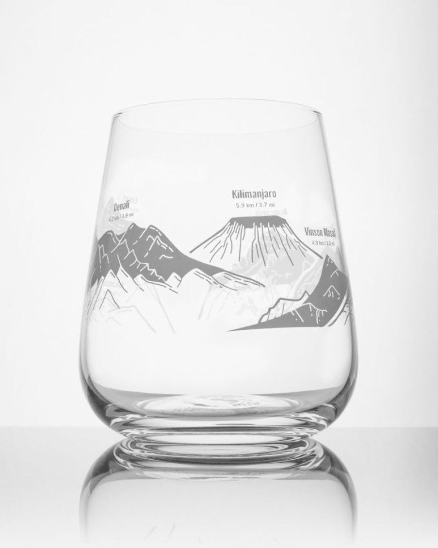 Kitchen + Bar Cognitive Surplus | Mountain Peaks Of The World Wine Glass | Cognitive Surplus