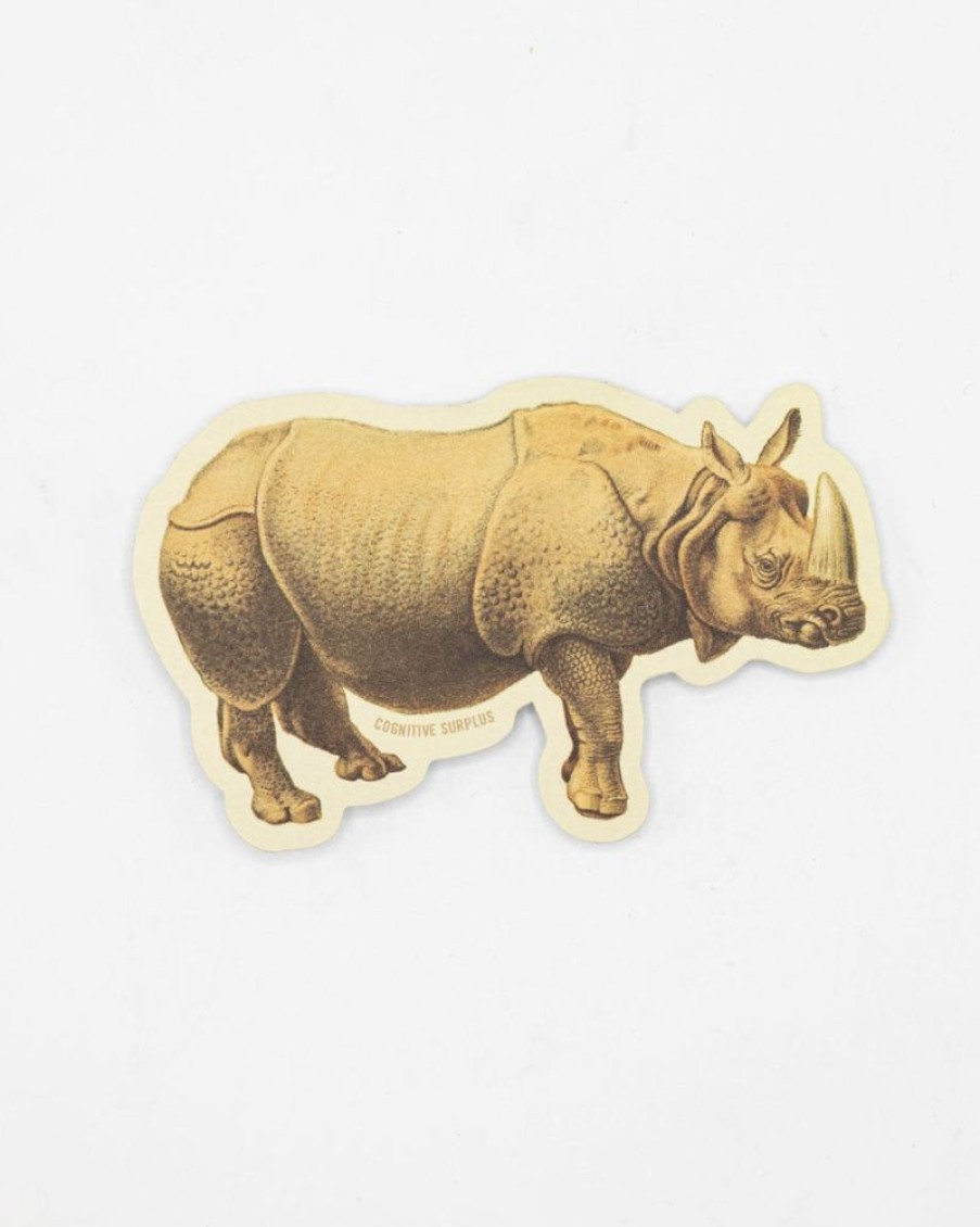 Stationery Cognitive Surplus | Rhinoceros Sticker