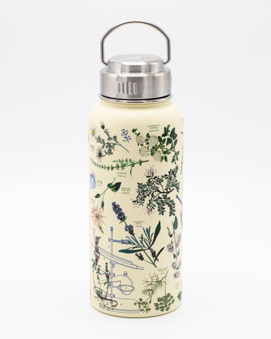 Kitchen + Bar Cognitive Surplus | Botanical Pharmacy 32 Oz Insulated Steel Bottle By Cognitive Surplus