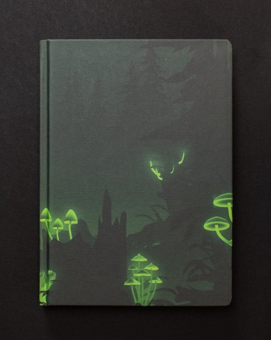 Notebooks Cognitive Surplus | Bioluminescent Mushrooms Dark Matter Notebook