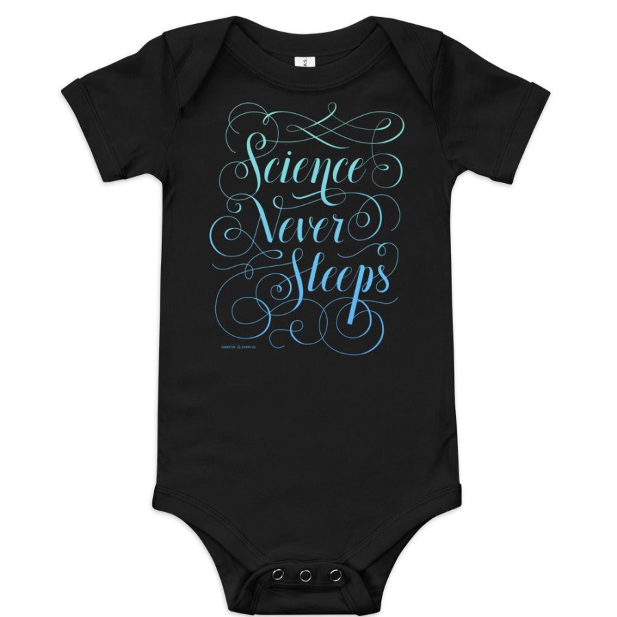 Apparel Cognitive Surplus | Science Never Sleeps Baby Bodysuit