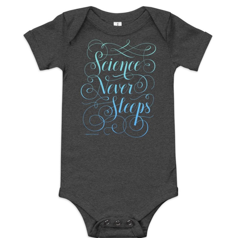 Apparel Cognitive Surplus | Science Never Sleeps Baby Bodysuit