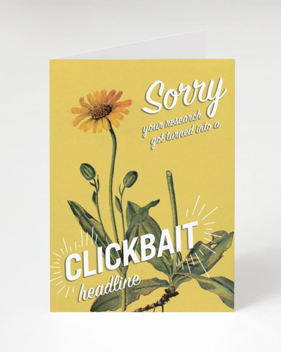 Stationery Cognitive Surplus | Clickbait Headline Greeting Card | Cognitive Surplus