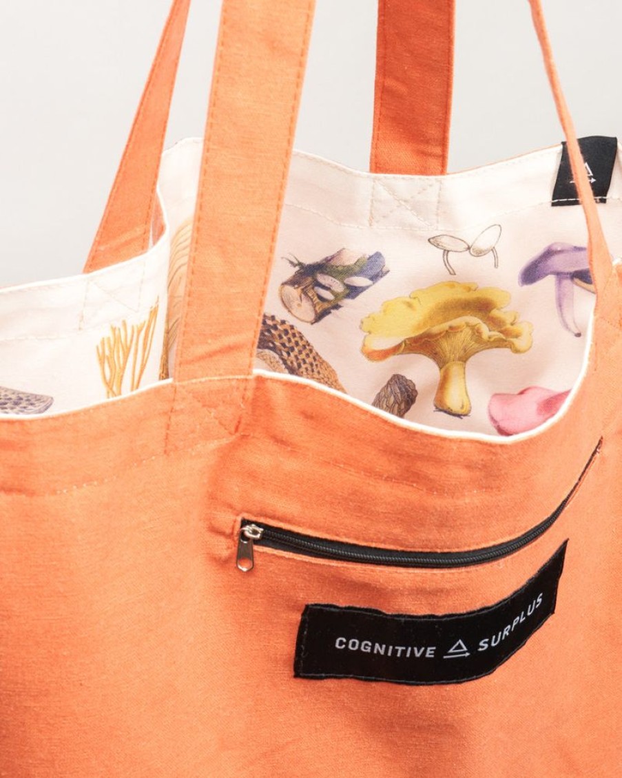 Bags Cognitive Surplus | Woodland Mushrooms Canvas Shoulder Tote