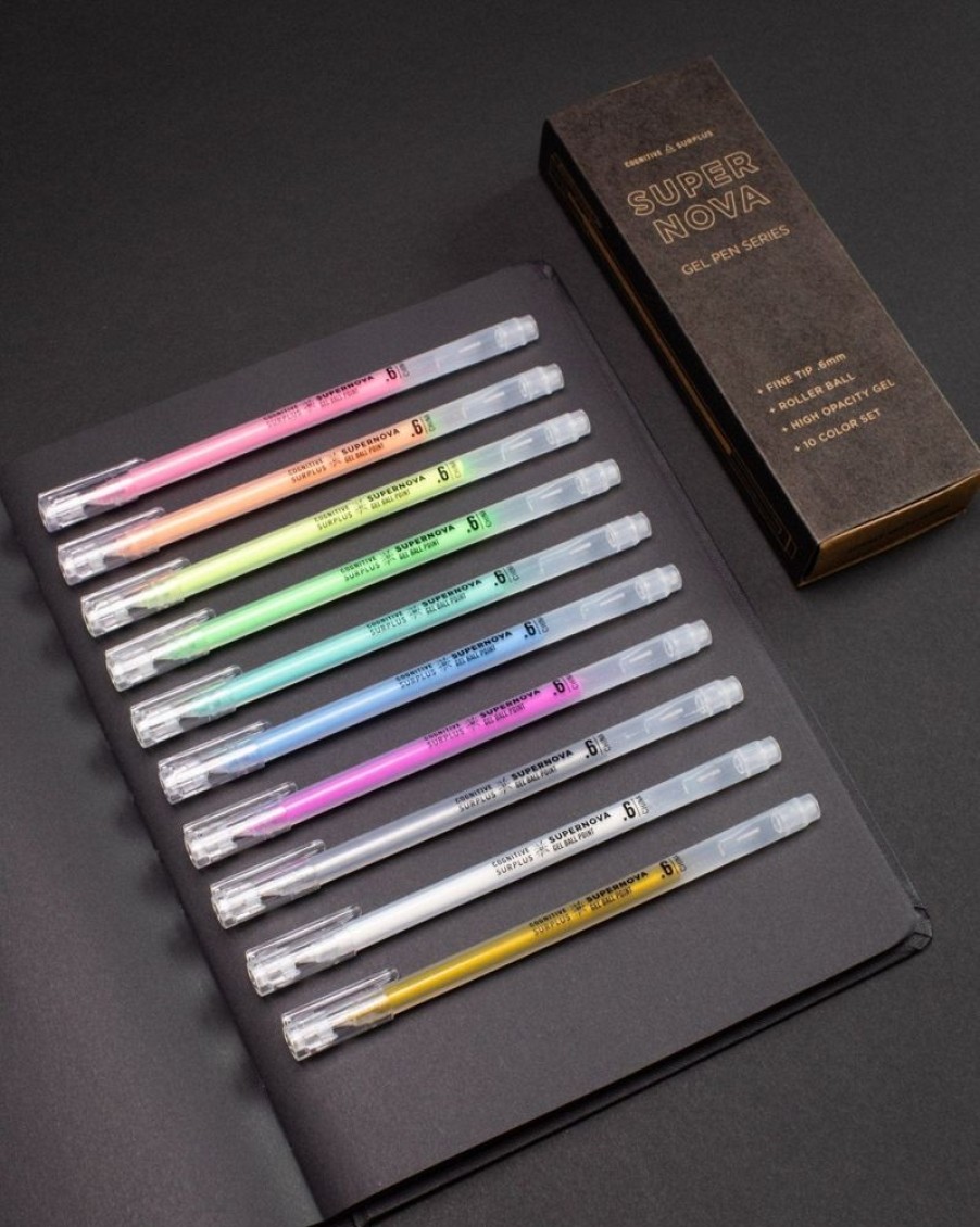 Stationery Cognitive Surplus | Supernova Gel Pens (Pack Of 10)