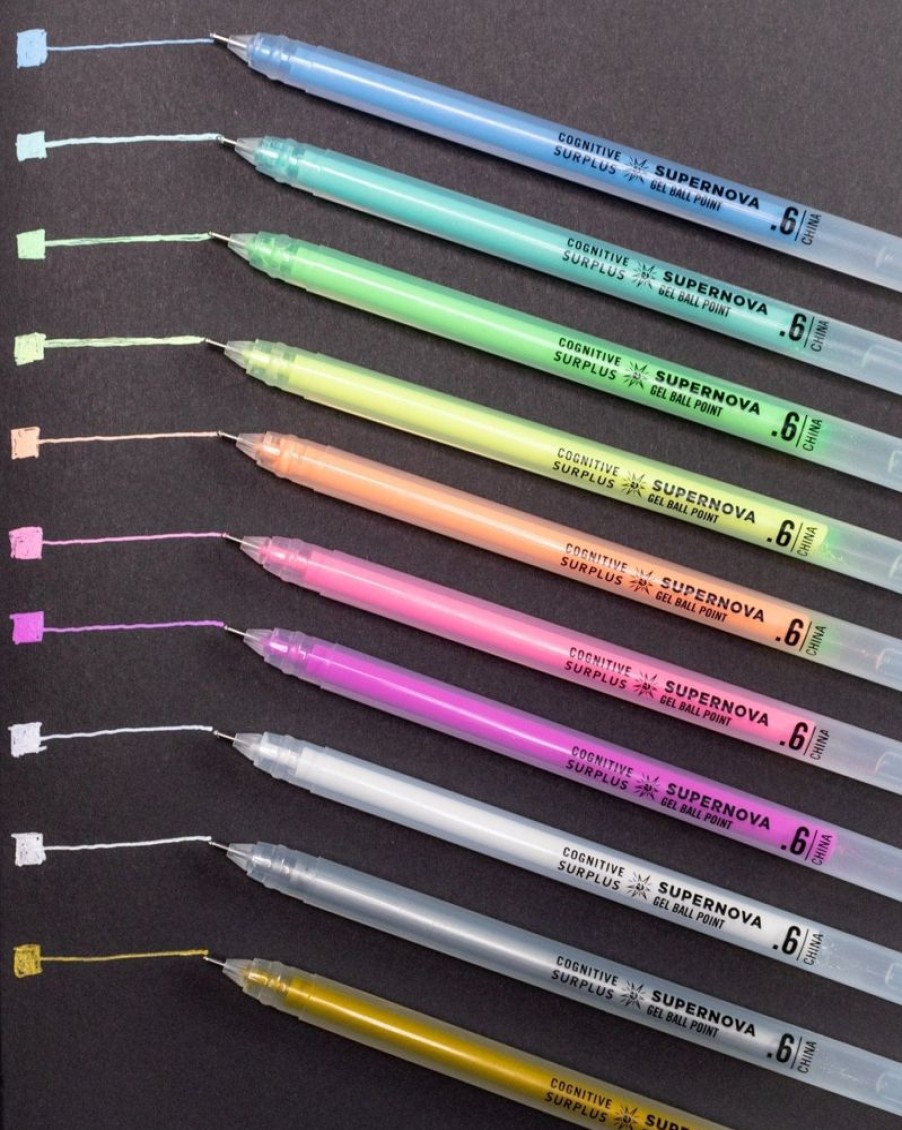 Stationery Cognitive Surplus | Supernova Gel Pens (Pack Of 10)