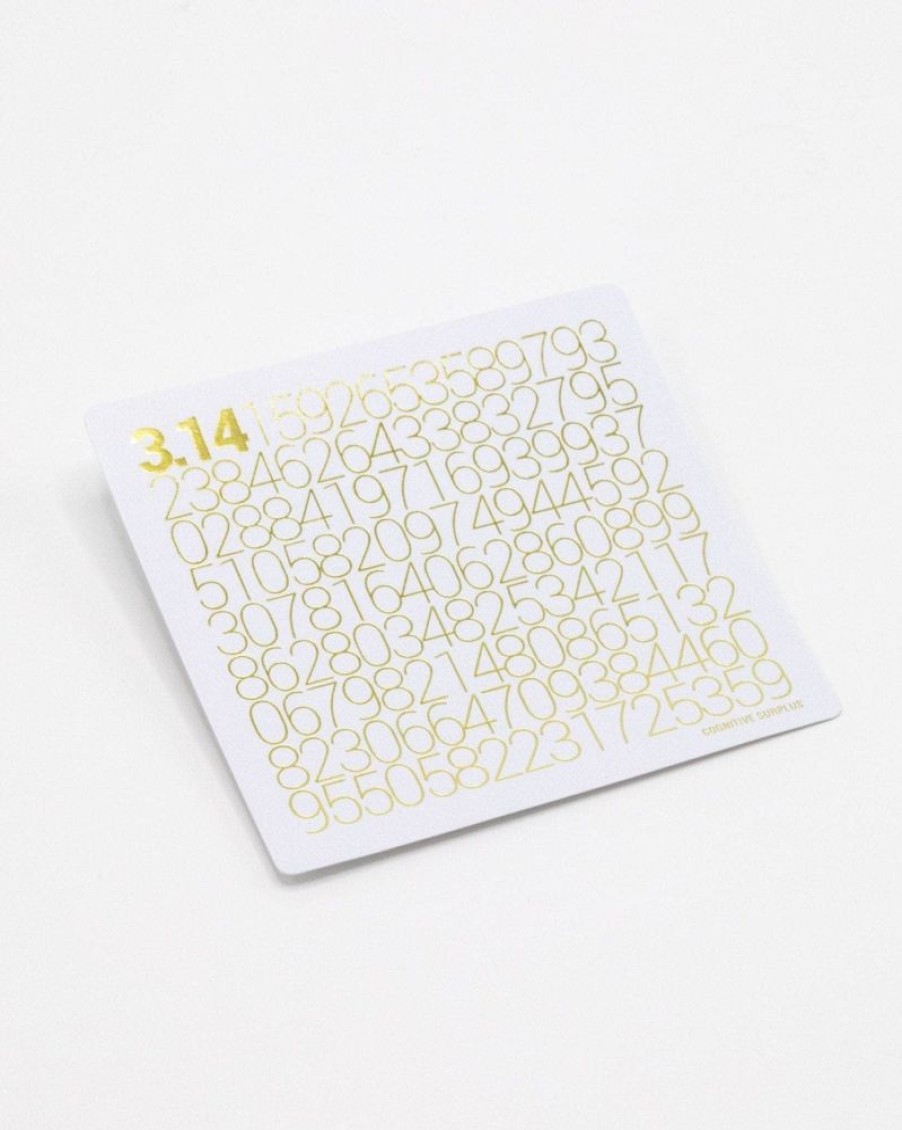 Stationery Cognitive Surplus | Golden Pi 3.14 Sticker