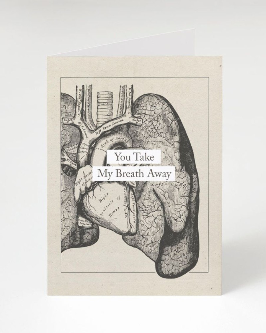 Stationery Cognitive Surplus | You Take My Breath Away: Anatomy Love Card | Cognitive Surplus