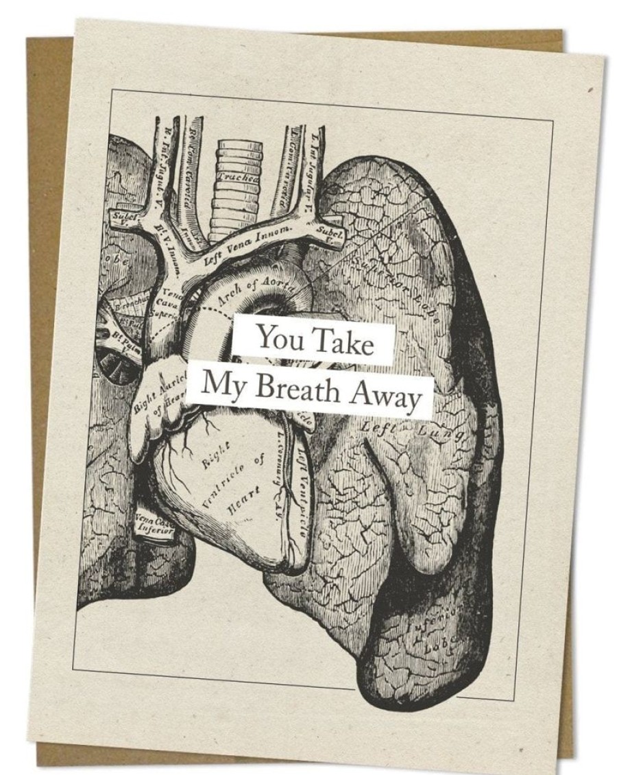 Stationery Cognitive Surplus | You Take My Breath Away: Anatomy Love Card | Cognitive Surplus