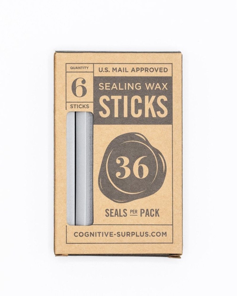 Stationery Cognitive Surplus | Silver Shimmer Sealing Wax Sticks