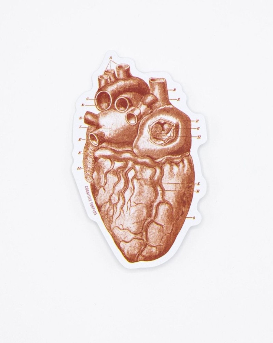 Stationery Cognitive Surplus | Red Heart Sticker