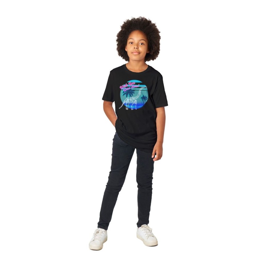 Apparel Cognitive Surplus | Dinosaur Wish You Were Here Youth Graphic Tee