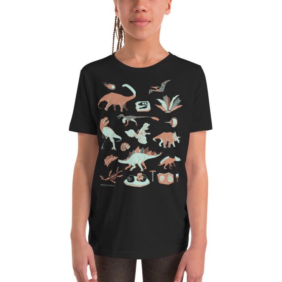 Apparel Cognitive Surplus | Retro Paleontology Youth Graphic Tee