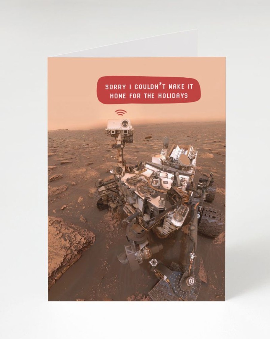 Stationery Cognitive Surplus | Mars Rover Home For The Holidays - Science Holiday Card | Cognitive Surplus