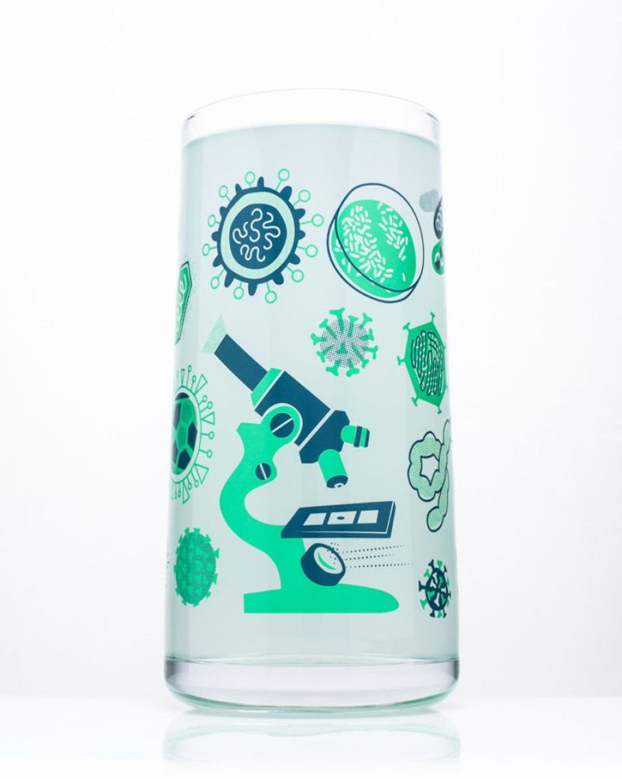 Kitchen + Bar Cognitive Surplus | Retro Microbiology Drinking Glass Tumbler Glass | Cognitive Surplus