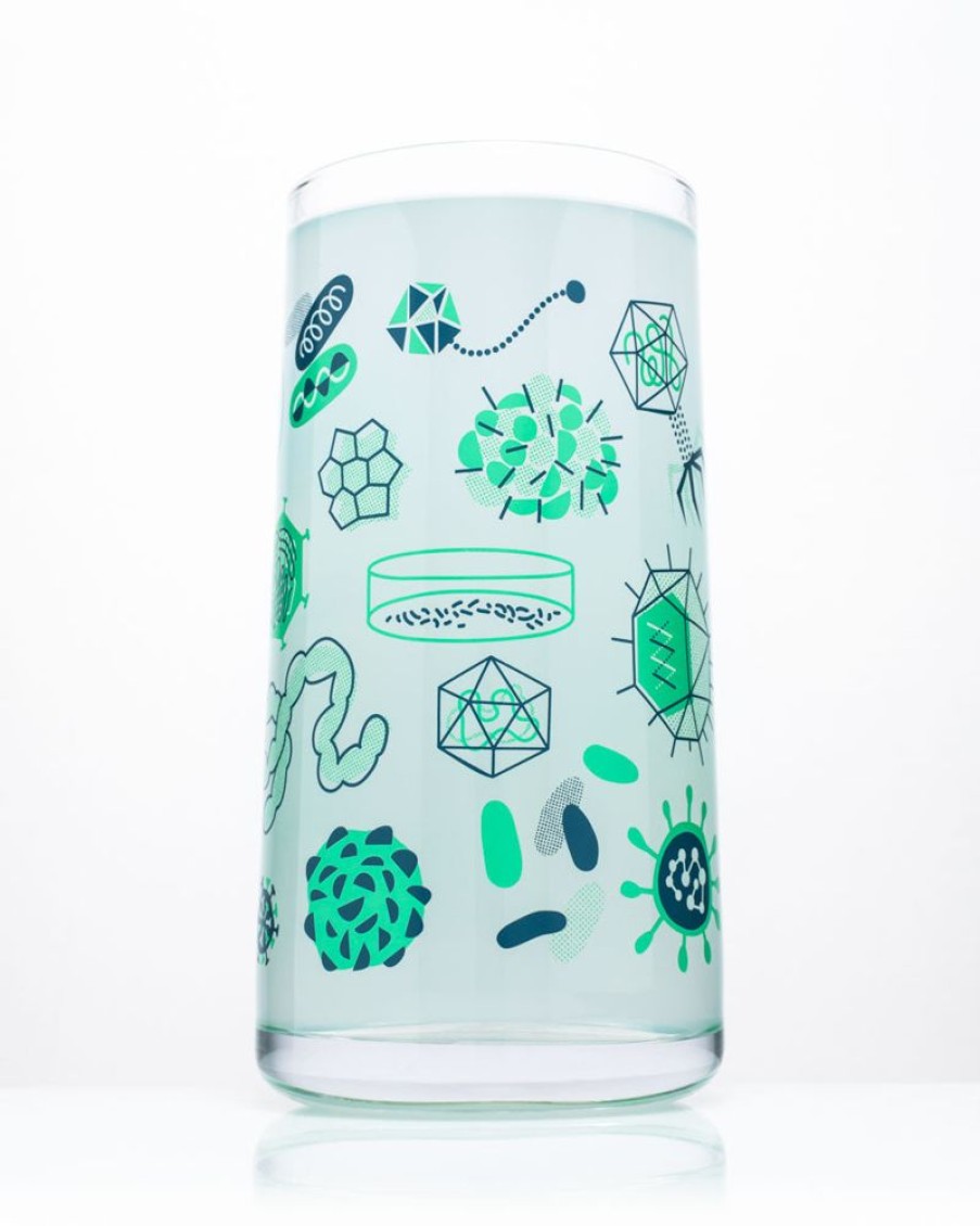 Kitchen + Bar Cognitive Surplus | Retro Microbiology Drinking Glass Tumbler Glass | Cognitive Surplus