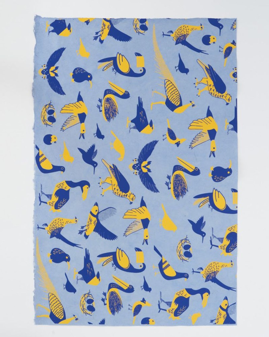 Stationery Cognitive Surplus | Retro Ornithology Wrapping Paper