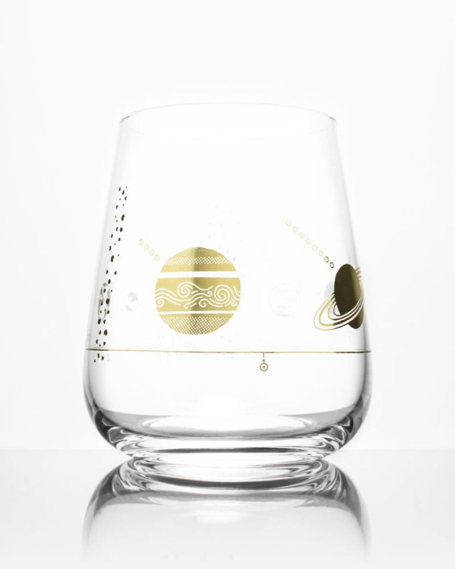 Kitchen + Bar Cognitive Surplus | Solar System Wine Glass - Astronomy Gift | Cognitive Surplus