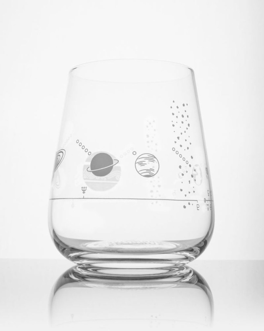 Kitchen + Bar Cognitive Surplus | Solar System Wine Glass - Astronomy Gift | Cognitive Surplus