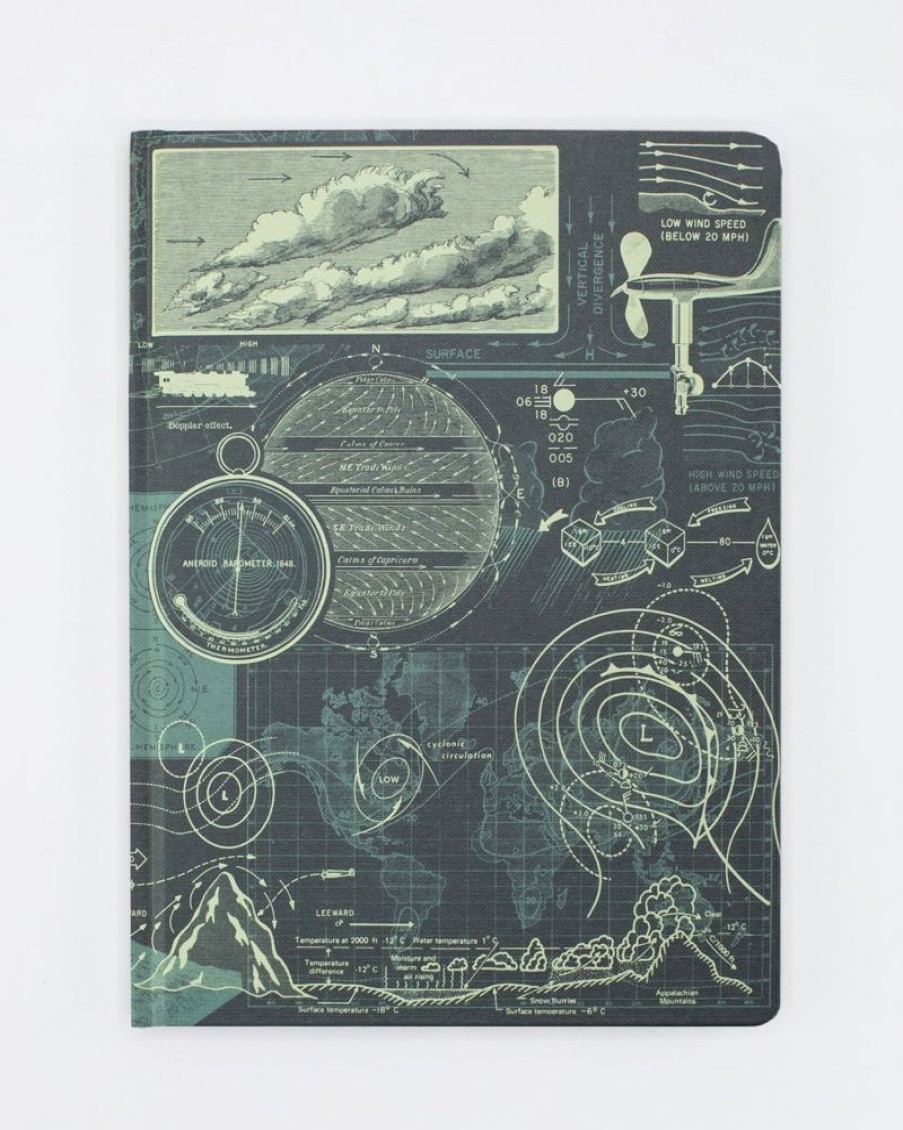 Notebooks Cognitive Surplus | Meteorology Hardcover Notebook | Recycled Notebook