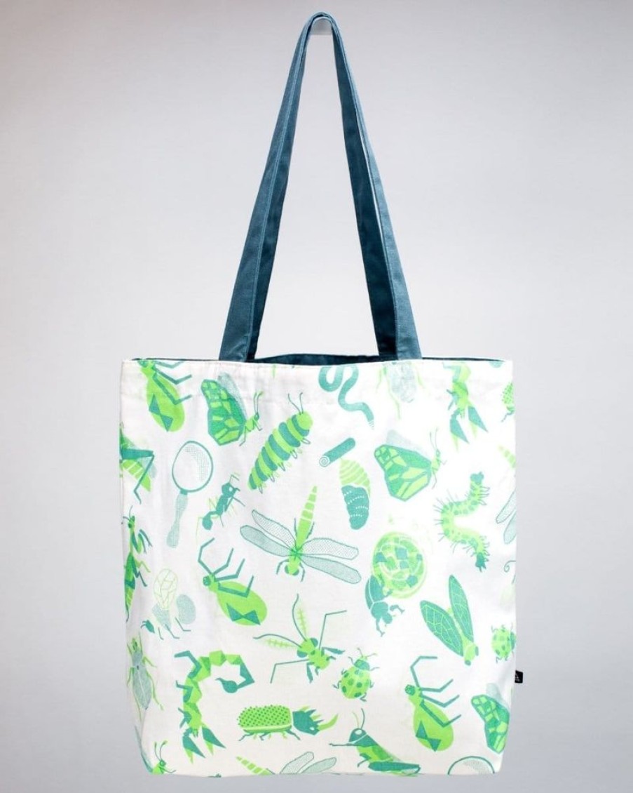 Bags Cognitive Surplus | Retro Insect Print Tote Bag | Reversible Tote