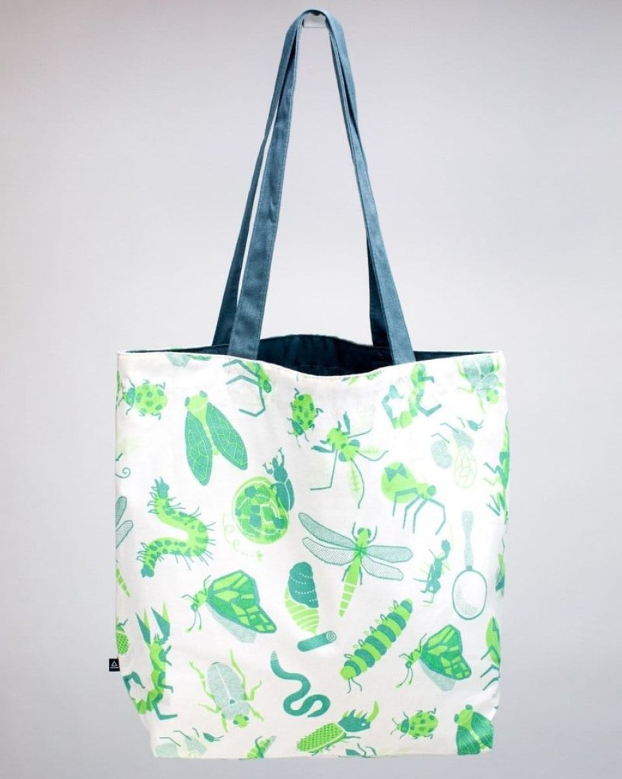 Bags Cognitive Surplus | Retro Insect Print Tote Bag | Reversible Tote