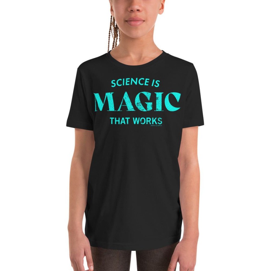 Apparel Cognitive Surplus | Science Is Magic That Works Typography Youth Graphic Tee