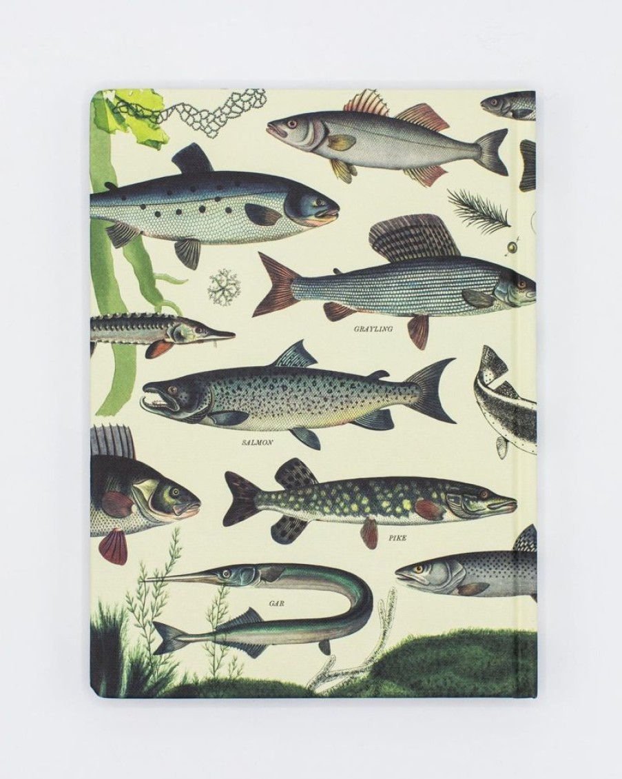 Notebooks Cognitive Surplus | Freshwater Fish Hardcover Notebook - Lined/Grid