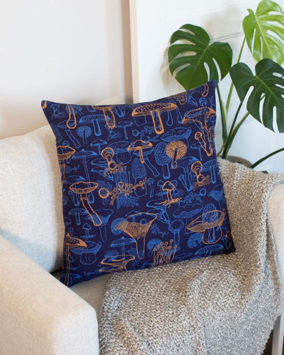 Home Cognitive Surplus | Mushrooms Pillow Cover