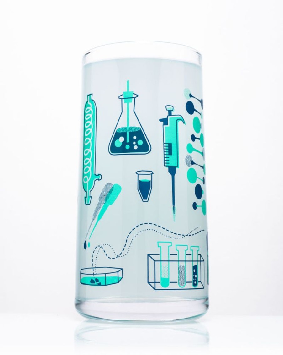 Kitchen + Bar Cognitive Surplus | Retro Science Lab Drinking Glass Tumbler Glass | Cognitive Surplus